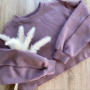Boxy Cropped Sweater 🍇